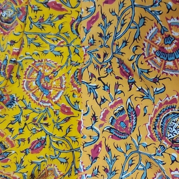 Anthropologie TINY Ismelda Tunic Dress Floral Yellow Printed Long Sleeve Small - Picture 16 of 16